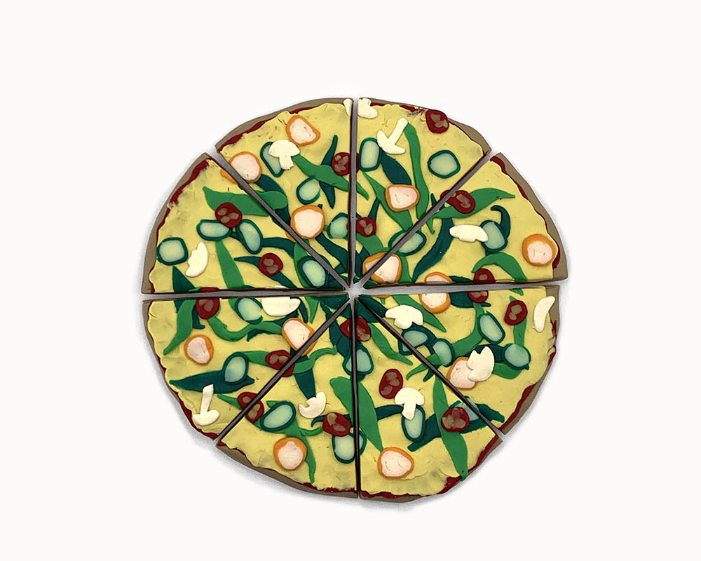 Veggie Lover's Pizza Magnet Set