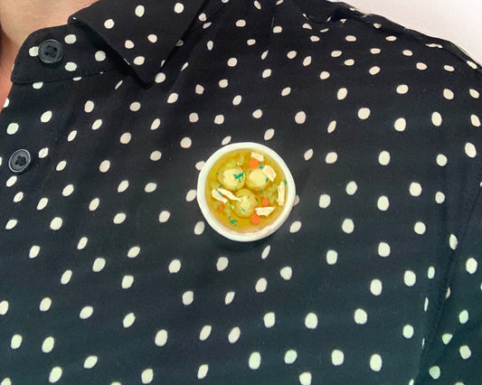 Matzo Ball Soup Brooch