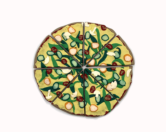 Veggie Lover's Pizza Magnet Set