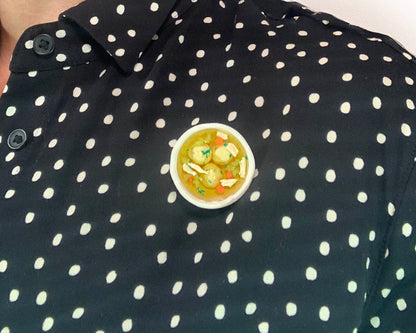Matzo Ball Soup Brooch